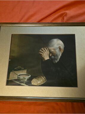 4/$67 Deal! Vintage Framed Art Print Of Grace By Eric Enstrom